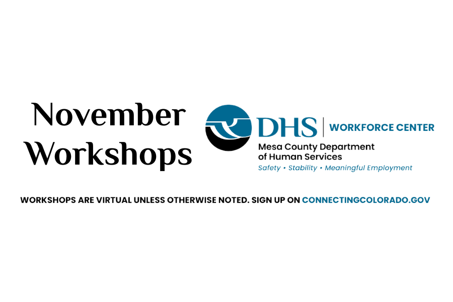 November Workshops at the Workforce Center