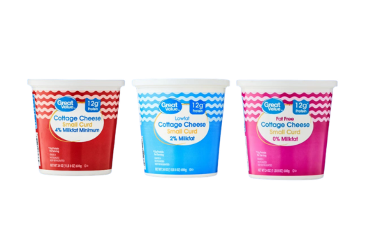 Great Value cottage cheese containers