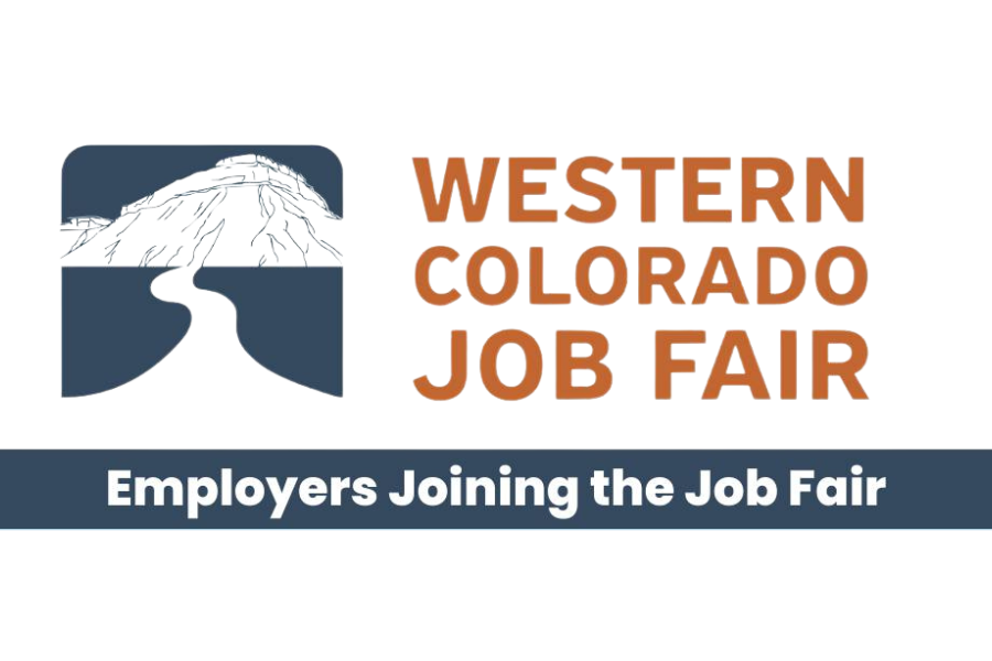 Western Colorado Job Fair logo with message: employers joining the job fair